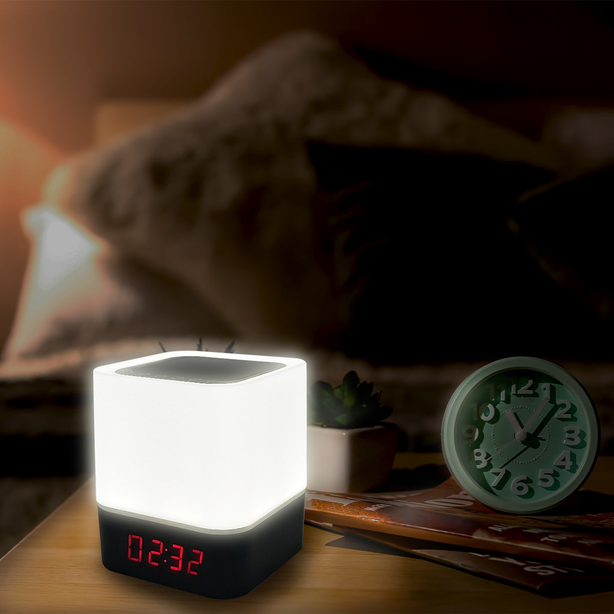 Zunammy Color Changing Wireless Alarm Clock